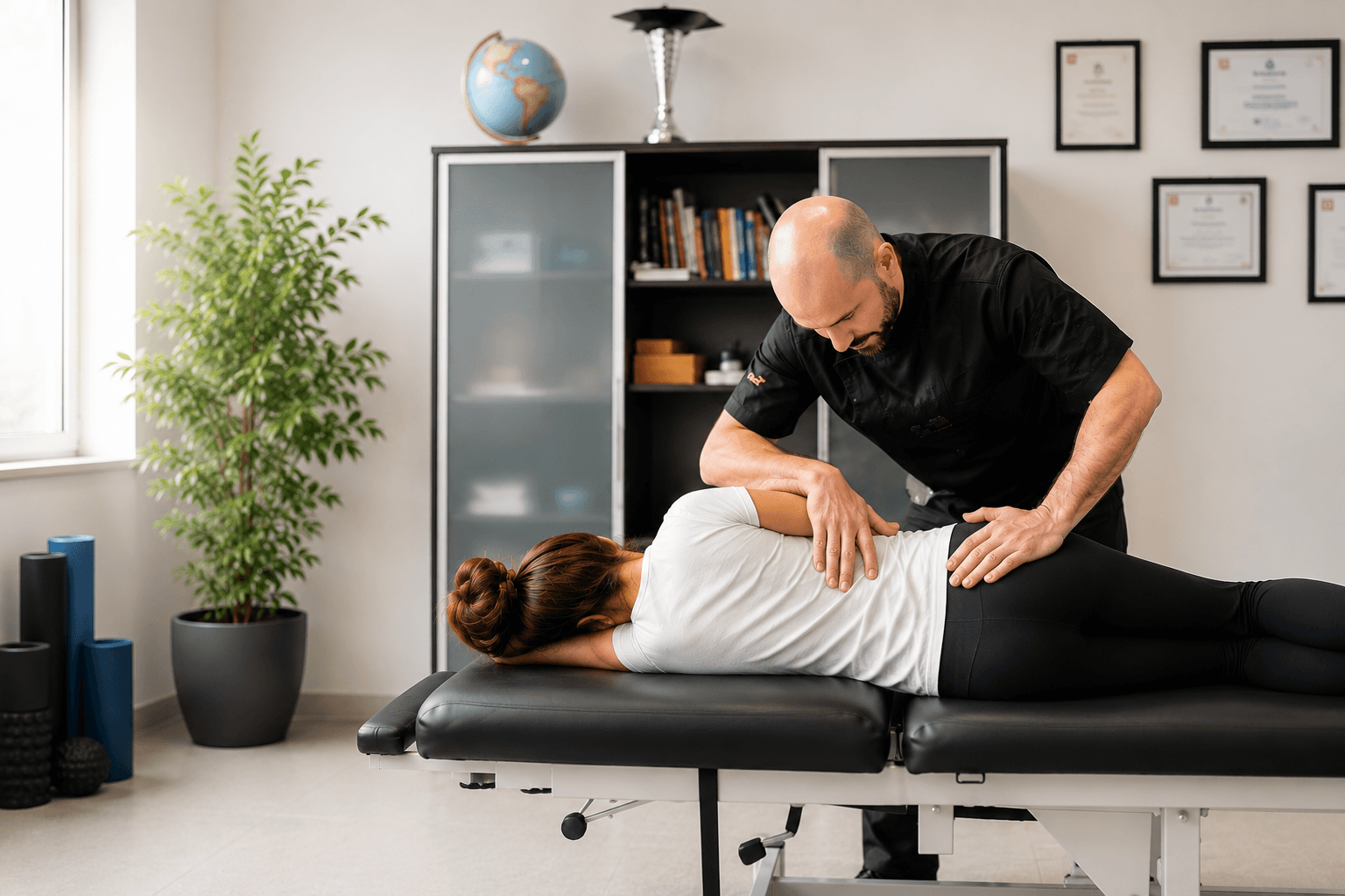 Osteopata al lavoro nello Studio Chin&Sport a Grottaferrata